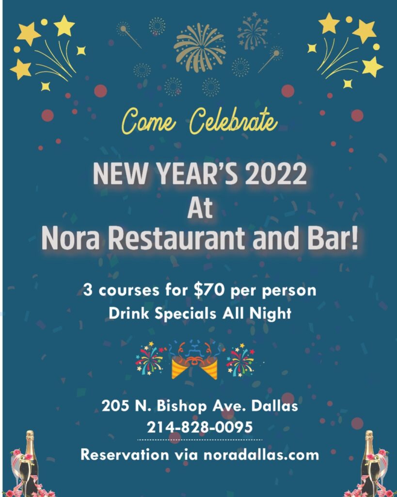 New Years's 2022 Nora Restaurant